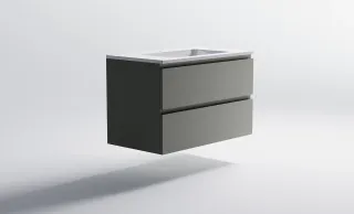 Тумба с раковиной Astra-Form Альфа 3060007ncss3502-y+04010008 90 см серо-бежевый матовый